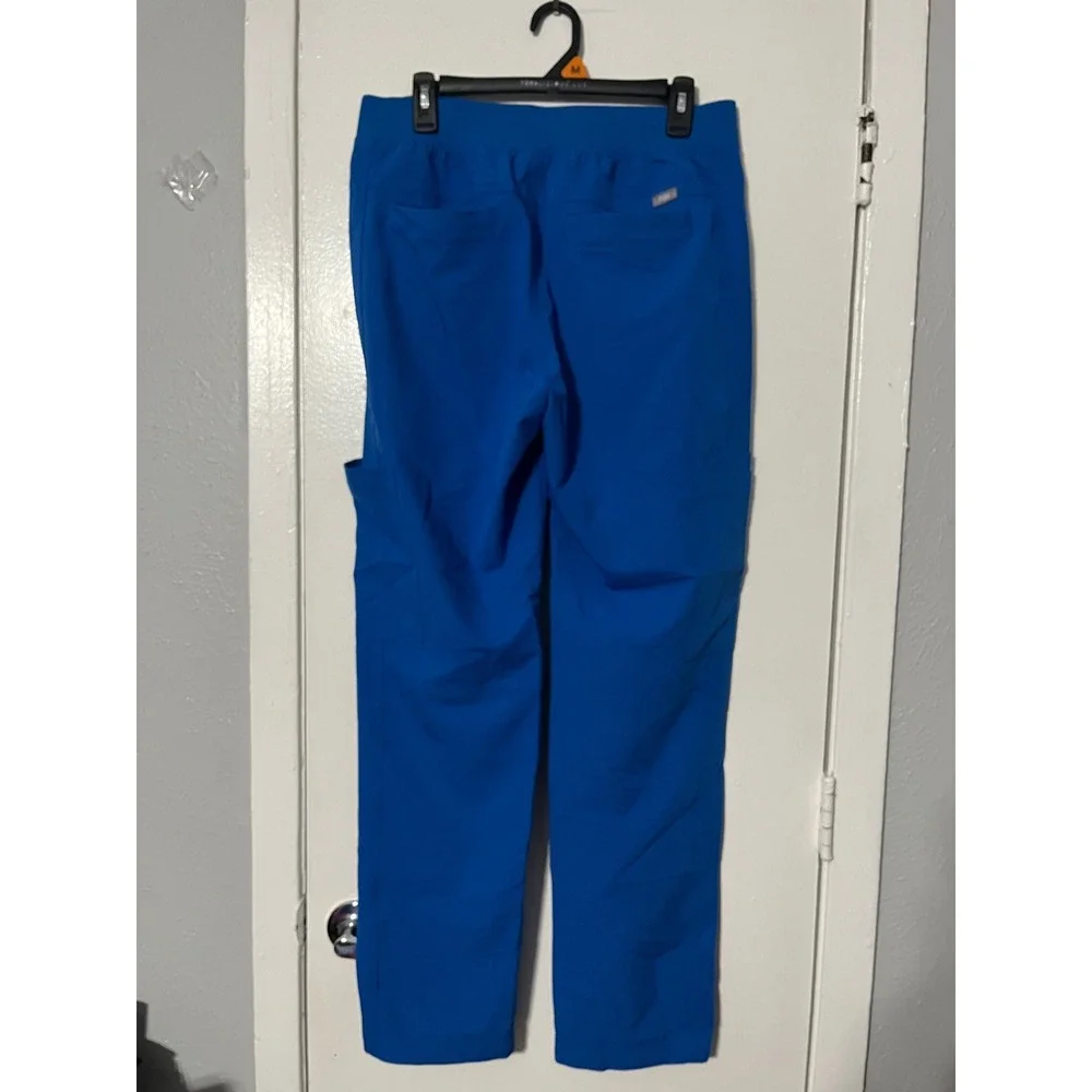 FIGS Mens Axim Cargo Scrub Pants Royal Blue Size Medium Regular FIONx Stretch